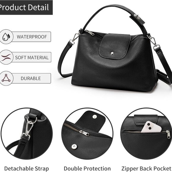 Spacious KALIDI Vegan Leather Hobo Bag - Ideal for Everyday Essentials - Picture 5 of 7